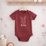 Organic Bunny Bodysuit (Colours available)